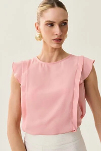 Regata Ombro Babado Prega