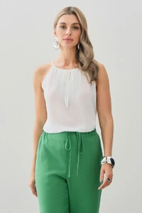 Alcinha Frente Única Decote Gota Laço