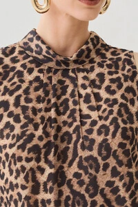 Regata Onça Gola Dobrada Franzido