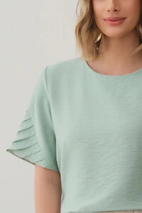 Blusa Manga Preguinhas