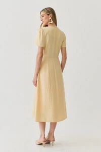 Vestido Midi Leve Transpasse Gold