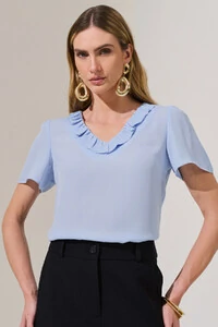 Blusa Decote V Babadinho