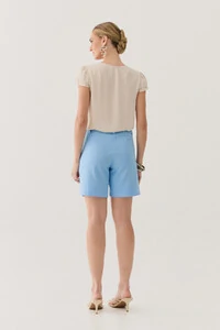 Blusa Manga Dupla Decote V