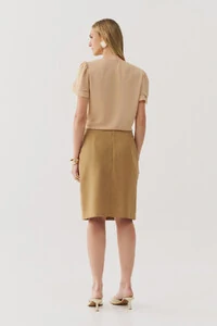 Blusa Manga Dupla Decote V