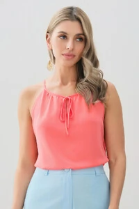 Alcinha Frente Única Decote Gota Laço