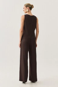 Conjunto de Regata Prega Gold Double e Calça Reta Nervura