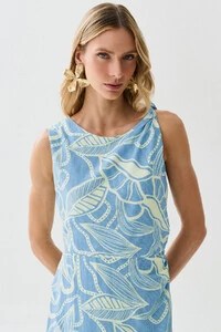 Vestido Midi Regata Assimétrico Transpassado Folhagem Um Ombro Torcido Lateral Franzida