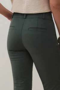Calça Cigarrete de Alfaiataria Double Pesponto Triple Barra Fenda