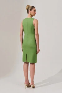 Vestido de Linho Recortes