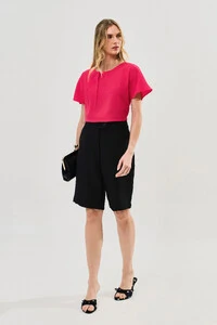 Blusa Decote Prega