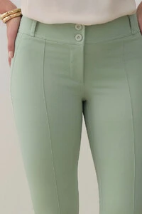 Calça Cigarrete de Alfaiataria Double Nervura