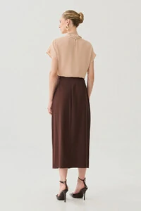 Blusa Manga Morcego Gola de Laço