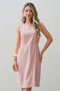Vestido de Linho Recortes