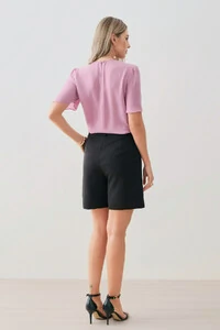 Blusa Manga Evasê Decote Vazado Gold