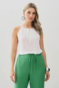 Alcinha Frente Única Decote Gota Laço