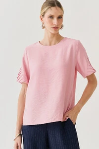 Blusa Manga Preguinhas