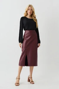 Blusa Manga Longa Ombro Recortes Double