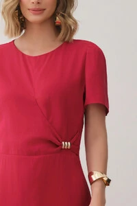 Vestido Midi Leve Transpasse Gold