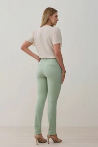 Calça Cigarrete de Alfaiataria Double Nervura