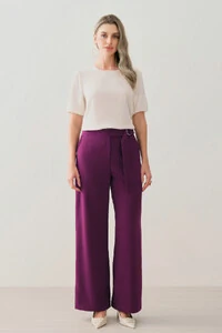 Blusa de Textura Listrada Manga Balonê