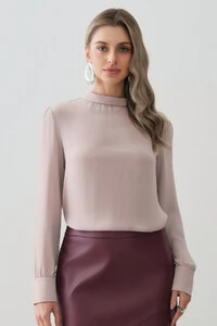 Blusa Manga Longa Punho Double Gola Dobrada