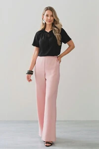 Blusa Manga Raglan Decote Lastex Laço