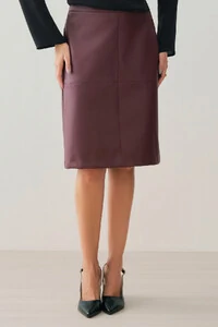 Saia de Couro Recortes