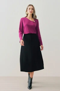 Blusa Decote V Assimétrico Gold