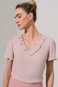 Blusa Decote V Babadinho