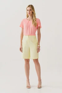 Blusa Decote Pregas