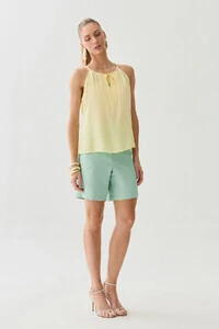 Alcinha Frente Única Decote Gota Laço