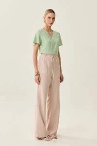 Blusa Decote V Preguinhas Triple