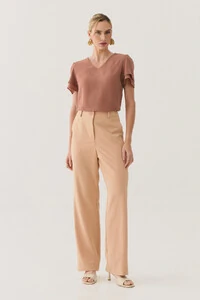 Blusa Manga Dupla Decote V