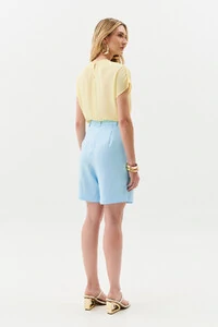Blusa Manga Morcego Ombro Pregas Double