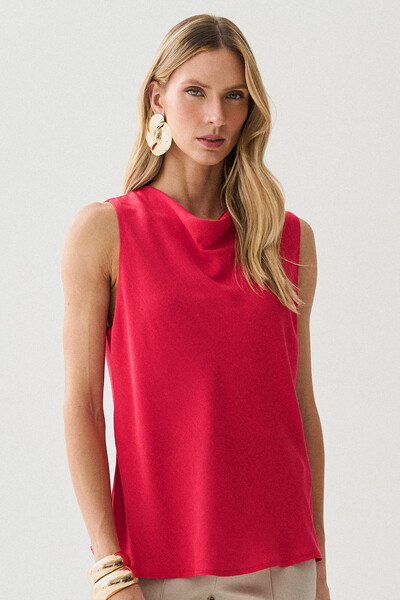 Foto Regata Dupla Decote Drapeado