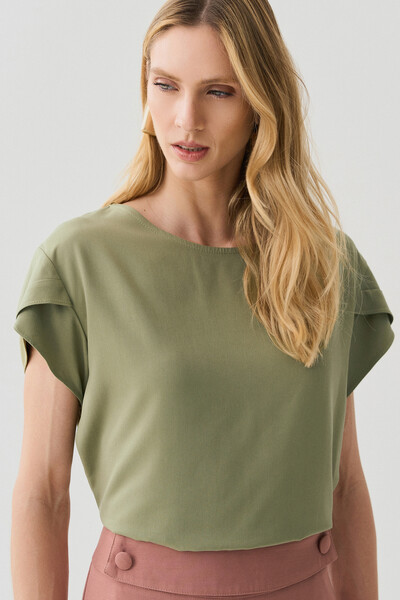 Foto Blusa Manga Tulipa