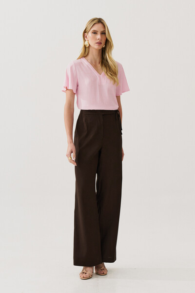 FotoBlusa Decote V Pregas