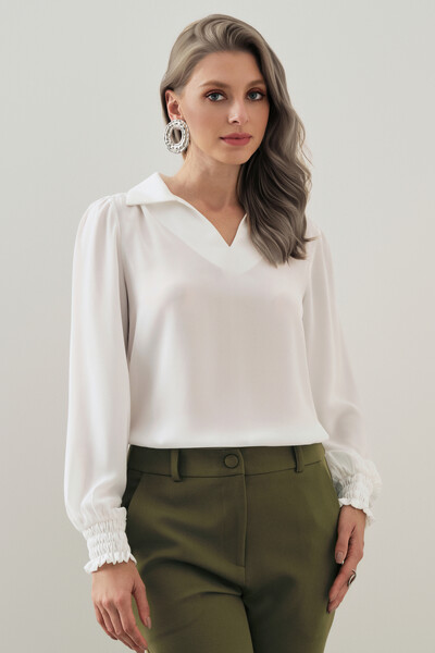 Foto Blusa Manga Longa Punho Lastex Gola Polo Deocte V