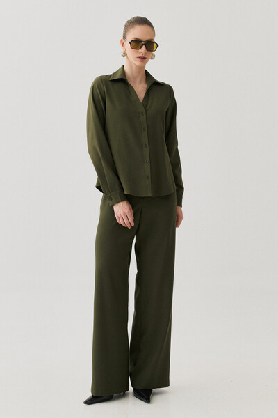 Foto Conjunto de Alfaiataria de Camisa Manga Longa e Calça Reta