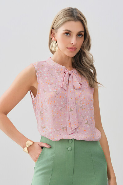 Foto Regata Floral Gola Baixa Laço