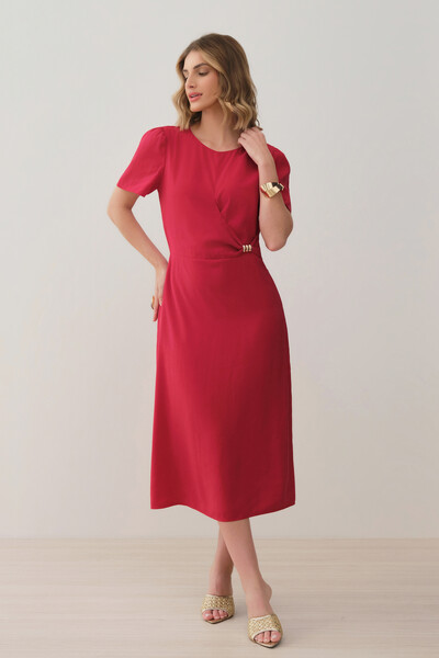 Foto Vestido Midi Leve Transpasse Gold