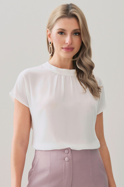 Foto Blusa Manga Morcego Gola Baixa