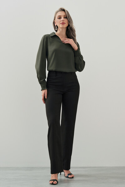 Foto Blusa Manga Longa Punho Lastex Gola Polo Deocte V