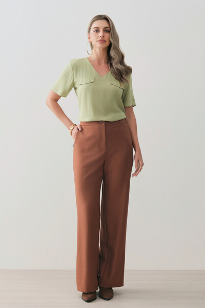 Foto Blusa Decote V Abas