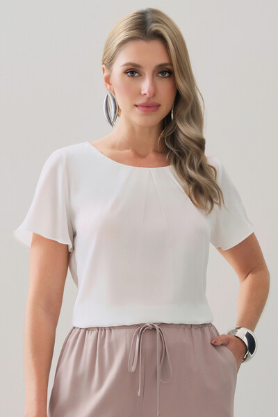 Foto Blusa Decote Pregas
