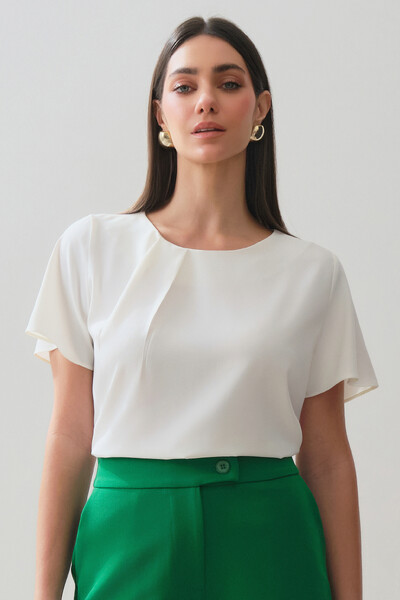 Foto Blusa Decote Prega