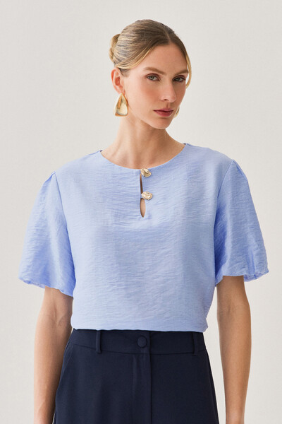 Foto Blusa Manga Balonê Gold Double