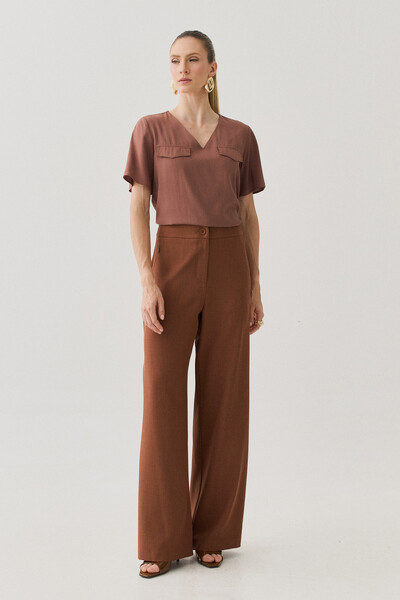 FotoBlusa Decote V Abas