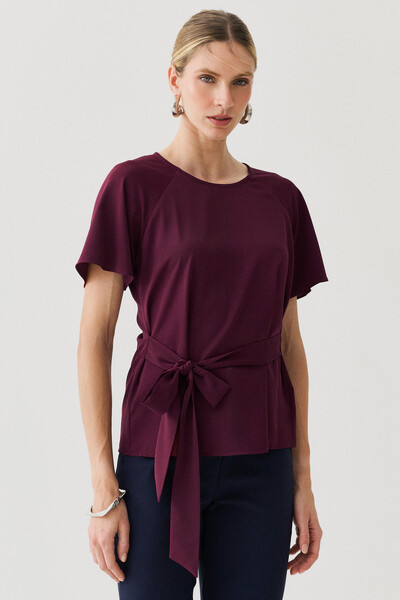 Foto Blusa Manga Raglan Cinto Embutido