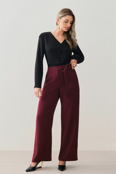 Foto Camisa Manga Longa Punho Decote V Ombro Aba Mini Botões